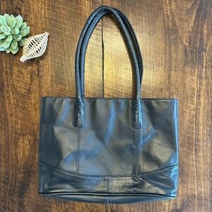 AmeriLeather | Genuine Leather Shoulder Bag, Black